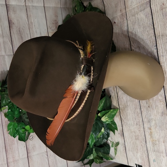 Falcon Brand Gold Label Feathered Hat 7 3/8 - Picture 3 of 12